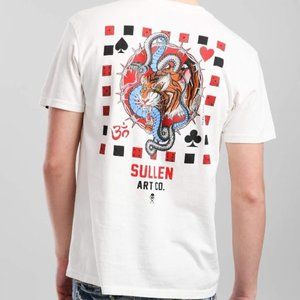 NEW SULLEN CO TATTOO DICE WHITE T-SHIRT SZ M L